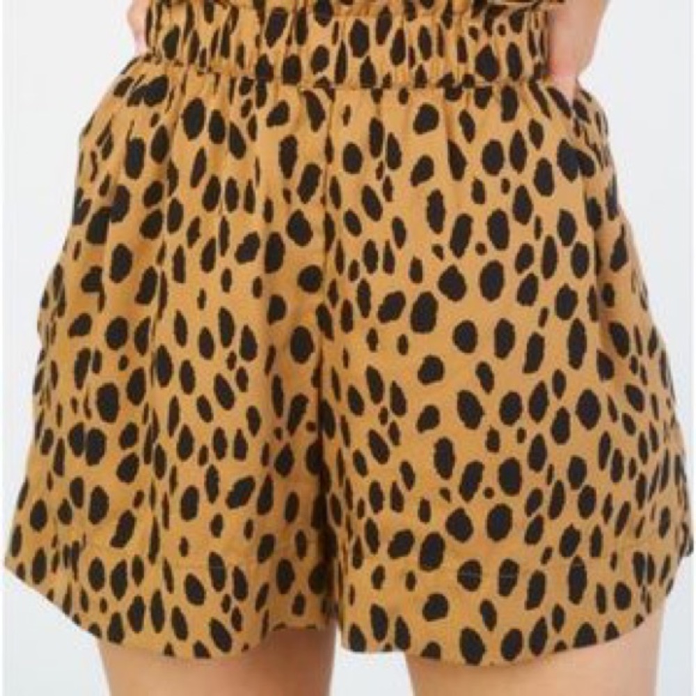 AQC Clothing Leopard Print 🐆 Silk Shorts